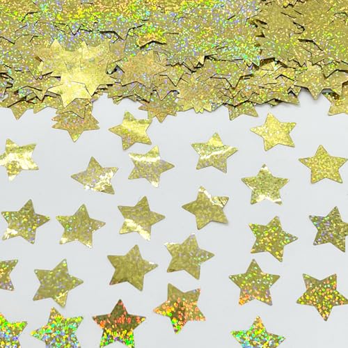 Konfetti BalloonTHINS Metallic Stars 2,5 cm Gold Prisma – 28,3 g Beutel (28,3 g) von Jimmy Jem's