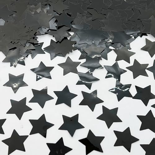 Konfetti BalloonTHINS Metallic Stars 2,5 cm schwarz – 28,3 g Beutel (28,3 g) von Jimmy Jem's