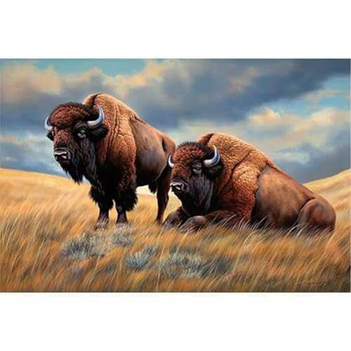 5D Yak-Tiere Diamond Painting Kit,Diamant Painting Bilder für Erwachsene Kinder DIY Full Runder Diamond Art Kristall Strass Kreuzstich Stickerei Malen Nach Zahlen Geschenke Wand Dekor 100x130cm von Jinmer