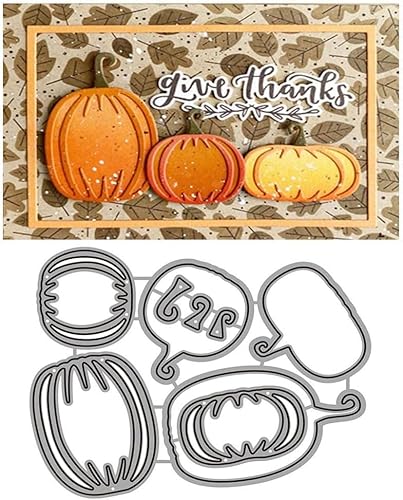 Metall-Kürbis-Stanzformen, silberfarben, Halloween-Party-Stanzformen, Halloween-Prägeschablonen für Halloween, Kartenherstellung, Scrapbooking, Album, Dekoration, Stanz- und Prägevorrichtung, ein Set von Jinshining