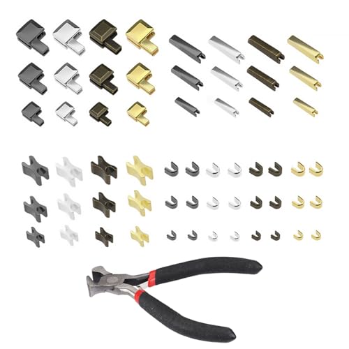 60 Stück Reißverschluss Reparatur Set 4 Farbe #3#5#8 Einführstift Reißverschluss, Metall Reißverschluss Stopper, Reißverschluss Steckteil Reparaturset für Bekleidung, Koffer, Taschen, Jacke, Jeans von Jinsion