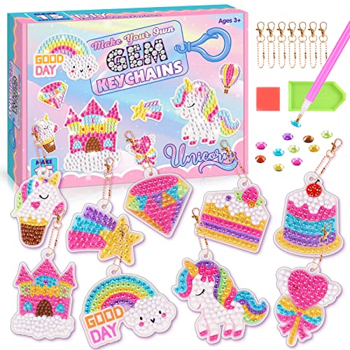 Jinxful Geschenk Mädchen 5 6 7 8 9 10 Jahre, Diamond Painting Kinder Set Einhorn Spielzeug ab 5-12 Jahre Mädchen Geschenk Junge DIY Kinderspielzeug Geburtstagsgeschenk von Jinxful