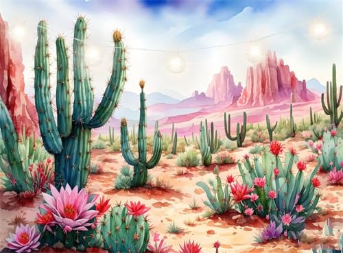 Diamond Painting Erwachsene, Diamond Painting Cactus Diamant Paintings Bilder Wüste Daiments Paintings Kinder, DIY Mosaik Bastelset Erwachsene Cross Stickerei, fur Aesthetic Room Decor 35x50cm JI-119 von Jinycoon