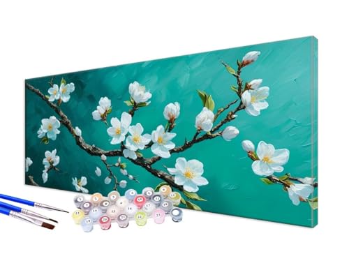 Malen Nach Zahlen Filialen Malen Nach Zahlen Erwachsene Groß XXL 100x200cm,DIY Handgemalt Ölgemälde Bastelset Kit für Anfänger mit 3 Feinen Pinseln und Acrylfarbe,Zimmer Deko,Ohne Rahmen,Anlage JC-638 von Jinycoon