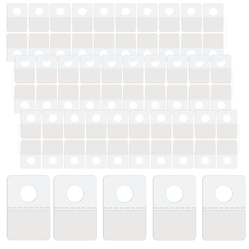 400 Stück Hang Tabs Selbstklebend, Runde Loch Hang Tags selbstklebende hängende Tabs ür Verkaufsartikel Laden Einzelhandel Display (3,8 x 2,6 cm) von Jinzhenhong