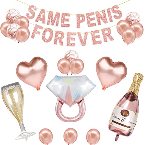 yivom 20 er Set Junggesellenabschied Frauen, Roségold Braut to Be Deko, JGA Luftballons, Jga Accessoires für Bachelorette Party Deko von yivom