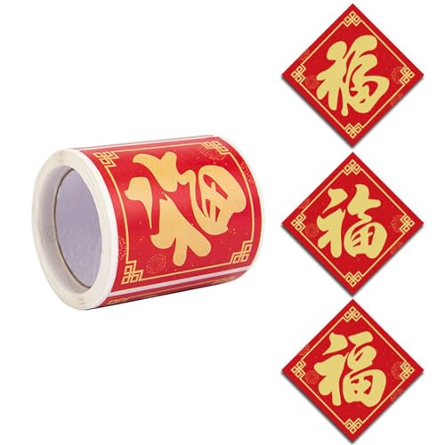 100 Blatt Chinesische Neujahrs Umschlagversiegelungsaufkleber Festival Dekorationen Aufkleber Geschenkverpackungsaufkleber Scrapbooking Etikett von Jiqoe