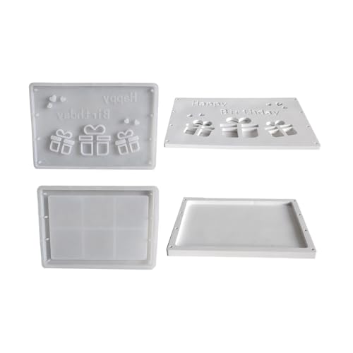 Flexibles Silikonform Set Für Kreative Geburtstagsgeschenkbox Klare Textur Und Feine Geldkassette Epoxidharzform von Jiqoe