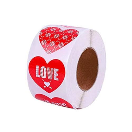 Jiqoe Stück Valentinstag Herzaufkleber 2 5 cm Bis 3 8 cm Selbstklebende Etiketten Valentinstags Verpackungsaufkleber Für Verpackungen von Jiqoe