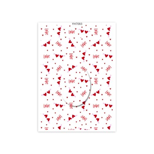 Jiqoe Transferpapier Mit Valentinstag Motiv 95 X 138 Mm Für Die Herstellung Von Ohrringen Und Halsketten Aus Ton Wasserlösliche Papier Ton Transferblätter von Jiqoe