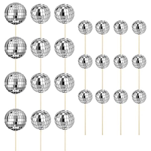 Miniatur Discos Cupcake Picks Kuchen Topper Dessert Geburtstag Dekorationen Festival Kuchen Verzierungen, 24 Stück Miniatur Discos Cupcake Picks Kuchen Topper Dessert Geburtstag Dekorationen Festival Kuchen Verzierungen, 24 Stück von Jiqoe