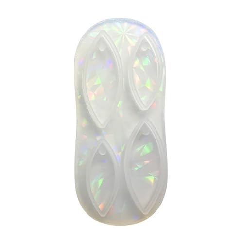 Silikonformen Epoxidharz, Colorful Holographic Resin Mold Silicone,Earrings Resin Mold,Pendant Mold for DIY Jewelry Making Silicone Keychain Mold von Jiqoe