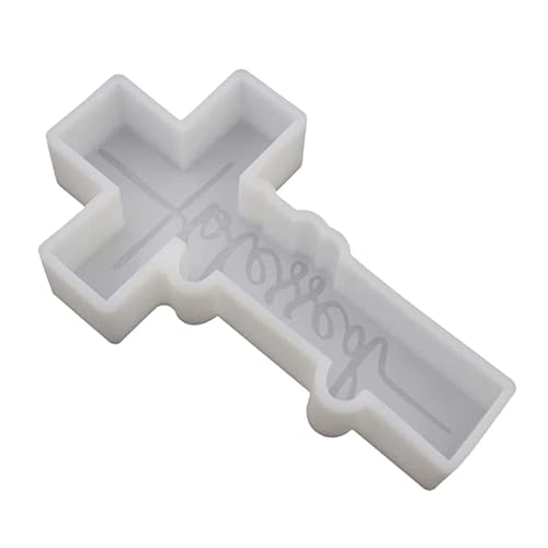 Silikonformen Epoxidharz, Cross Freshie Molds Blessed and Faith Cross Pendant Car Freshie Molds Silicone Molds for Freshies Home Decorations von Jiqoe