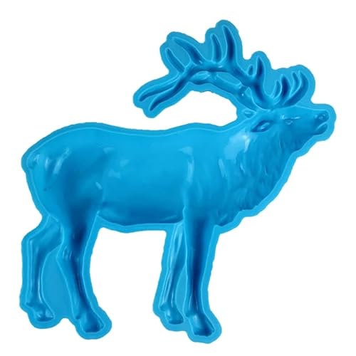 Silikonformen Epoxidharz, Elk Silicone Resin Mold Animals Silicone Mold for Epoxy Casting Animals Display Mould for Resin Crafts Home Decorations von Jiqoe