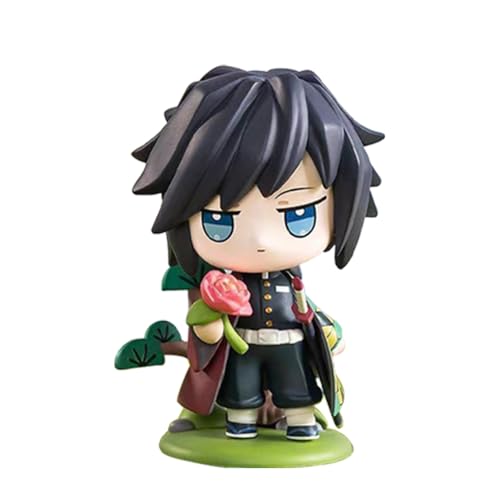 Anime Figur Kamado Tanjiro Look Up Figur, Q Ver Kamado Nezuko Kuchen Topper, Mini Hashibira Inosuke Actionfigur Modell Tokitou Muichirou Figur Statue Desktop Decoration Collection von Jiumaocleu