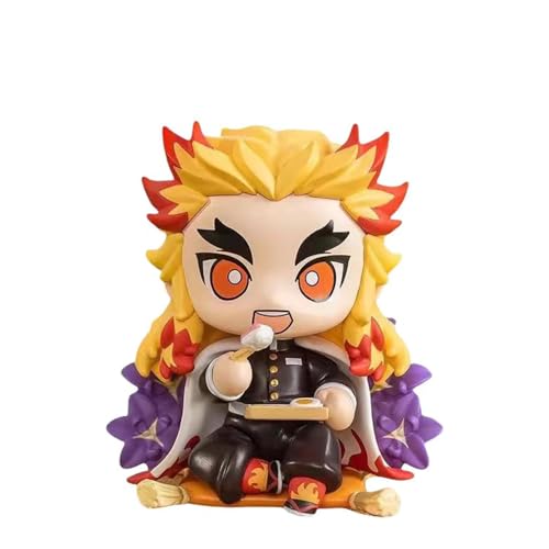 Anime Figur Kamado Tanjiro Look Up Figur, Q Ver Kamado Nezuko Kuchen Topper, Mini Hashibira Inosuke Actionfigur Modell Tokitou Muichirou Figur Statue Desktop Decoration Collection von Jiumaocleu