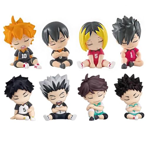 Haikyuu-Figur, Hinata-Shoyo-Figur, Kuchendekoration, Oikawa Tooru Look-Up-Figur, Anime, Tobio, Kageyama, Actionfigur, Desktop-Ornament, Geschenke von Jiumaocleu