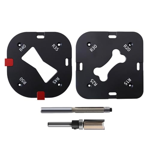 Vorlage Für Router -Eckradius, Holzbearbeitungsvorlagen - Aluminiumlegierung Hilfsmittel - Schnelle Jig -Router -Bitvorlagen Zum Profilieren Von Abgrabungen Des Abkämmens von Jlobnyiun