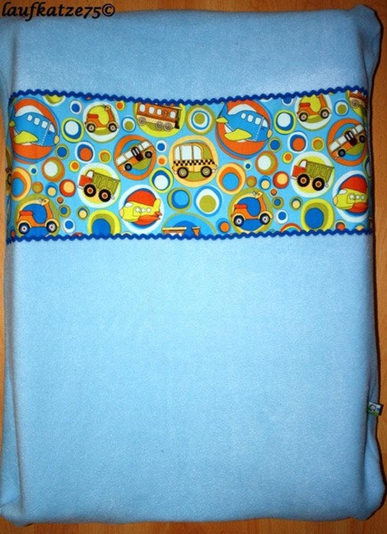 Bezug Für Wickeltisch Fahrzeuge Auto Blau Bunt 75 X 55 cm von JoNiLuc