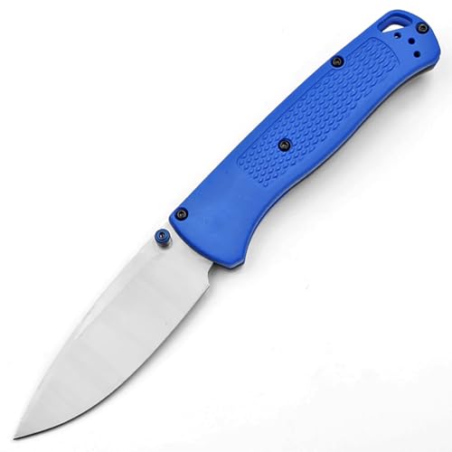 Joa Klappmesser Blau, Taschenmesser aus Edelstahlklinge, Scharfes Einhandmesser mit Gürtelclip, Survival Messer kann für Outdoor, Camping Jagdmesser von Joa