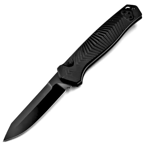 Joa Klein Klappmesser, Premium Taschenmesser, Tanto, Stahl, G10 Griff, Neck knife Outdoor EDC Messer, Multi Jagdmesser, Einhandmesser Schwarz von Joa