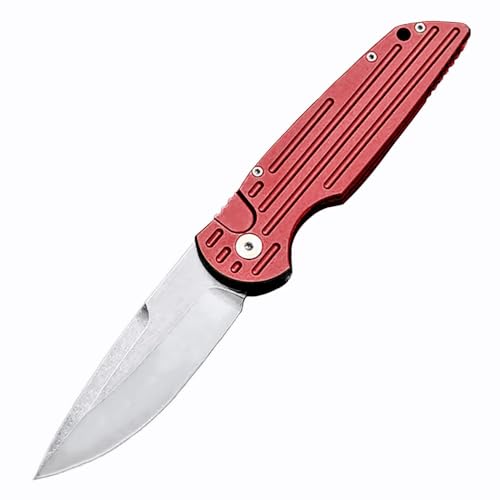 Joa Klein taschenmesser Alu klappmesser Rot einhandmesser faltmesser tanto Multi Jagdmesser Outdoor EDC Messer Survival Neck knife Messer,Geschenke für Männer von Joa