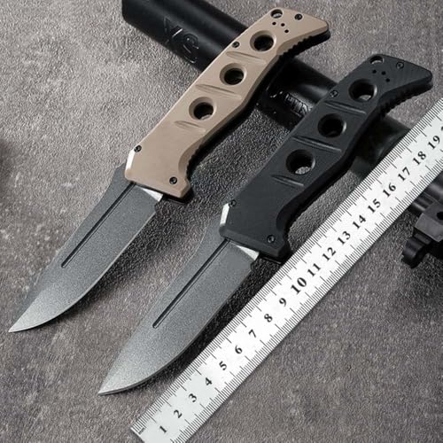 Joa Kleine handliches werkzeug stahl messer rutschfest Survival Tragbare Camping outdoor messer neck knife edc Jagdmesser taschenmesser klappmesser lang einhandmesser faltmesser tanto von Joa