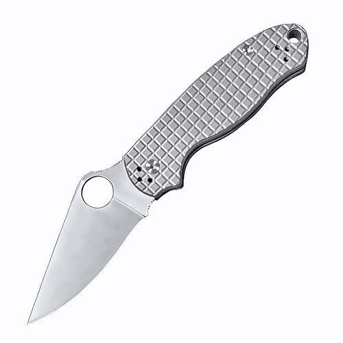 Joa Kleine handliches werkzeug stahl messer rutschfest leicht Tragbare Camping outdoor messer neck knife edc Jagdmesser Loch taschenmesser Titan klappmesser Mode Multi rettungsmesser C223 von Joa