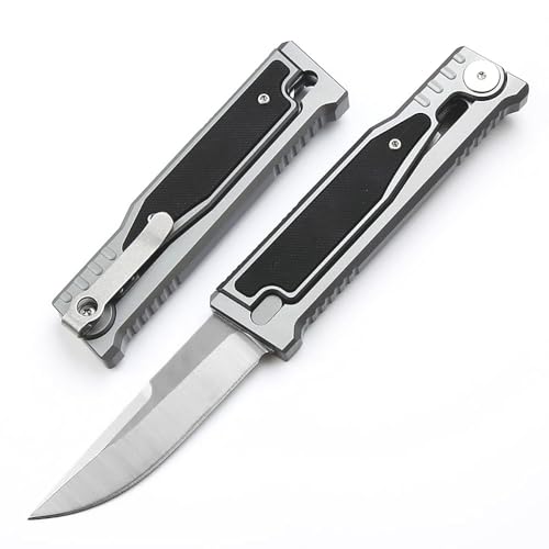 Joa Kleines handliches werkzeug stahl messer scharf rutschfest schwarz Survival Tragbare Camping outdoor messer edc Jagdmesser loch Neck knife Gerade Festesmesser gürtelmesser Gegen taktisches Messer von Joa