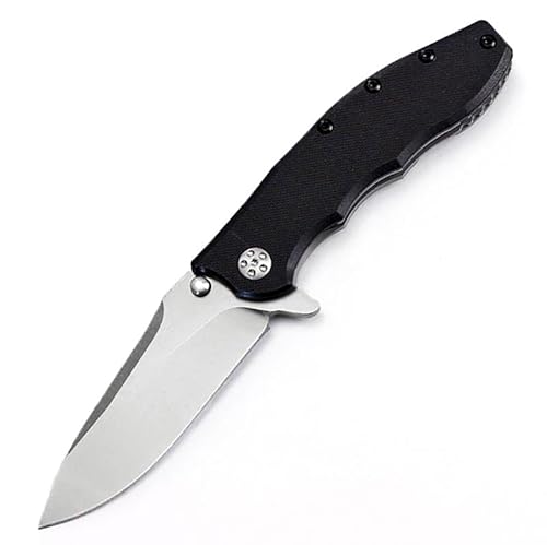 Joa Outdoor messer Schwarz Sharp Pocket knife One handed knife EDC Metal Wandern messer mit Clip von Joa