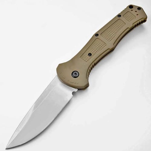 Joa klappmesser lange camping wandern flache taschenmesser tanto edc D2 stahl messer braun klappbar outdoor messer survival multi Jagdmesser neck knife messer einhand,geschenk für männer von Joa