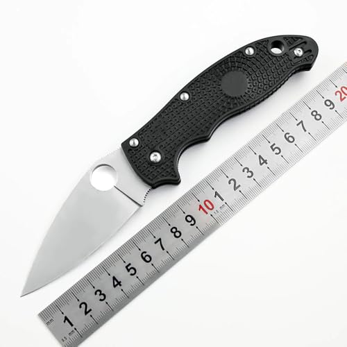 Joa klein klappmesser loch camping wandern leicht taschenmesser tanto edc S30V stahl messer schwarz klappbar outdoor messer survival Jagdmesser neck knife rettungsmesser,geschenk für männer von Joa