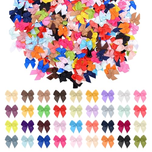 400 Stück Mini-Schleifen zum Basteln, bunte Satinschleife, Mehrzweck-Band, Bastelschleifen für DIY, Nähen, Geschenkverpackungen, Haarspangen und Hochzeitsdekorationen 400 Stück Mini-Schleifen zum Basteln, bunte Satinschleife, Mehrzweck-Band, Bastelschleifen für DIY, Nähen, Geschenkverpackungen, Haarspangen und Hochzeitsdekorationen von Joalpysm