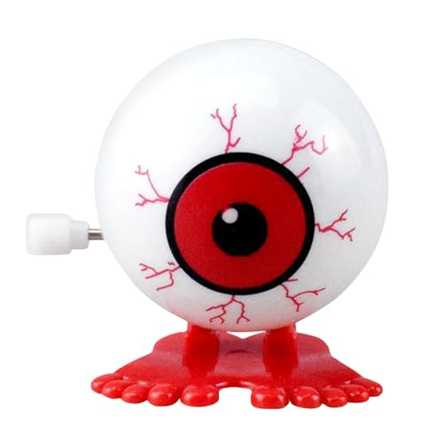 Halloween Wind Up Eyeball - Novelty Wind Up Toy | Walking Eyeballs | Eyeball Bouncy Clockwork | Small Novelty Toys | Home Desktop Decoration, Carnival Game Prizes | Fun Eyeball Toy for Kids von Joberio