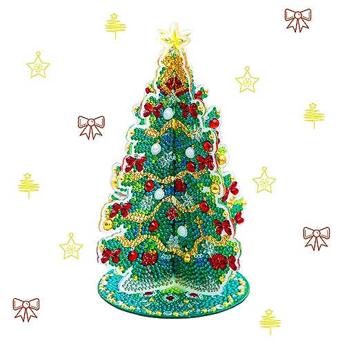 Diamond Painting Weihnachten Deko Weihnachtsbaum Tischplatte Diamant Malerei Kits 5D DIY Weihnachten Diamant Malerei 3D Weihnachtsbaum Tisch Diamant Kunst Weihnachtsdekorationen Ornamente Geschenk von Jodsen