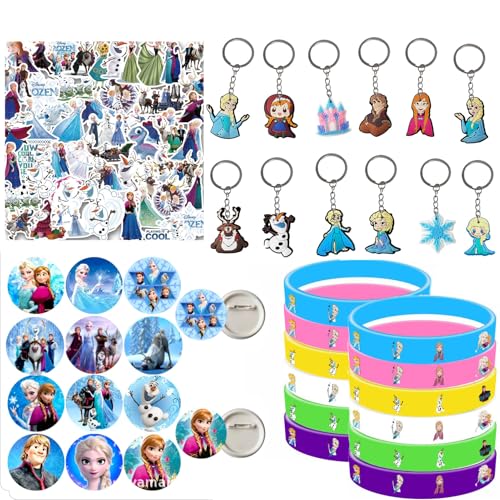 Jofiesu 86-teiliges Partygeschenk-Set inklusive Schlüsselanhänger für Spiel-Fans, Partytütenfüller, Gamer-Partygeschenke, farbige Silikon-Armbänder, Gummi-Schlüsselanhänger, Zubehör, Kindergeburtstag, von Jofiesu