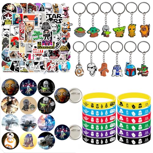 Jofiesu 86-teiliges Partygeschenk-Set inklusive Schlüsselanhänger für Spiel-Fans, Partytütenfüller, Gamer-Partygeschenke, farbige Silikon-Armbänder, Gummi-Schlüsselanhänger, Zubehör, Kindergeburtstag, von Jofiesu