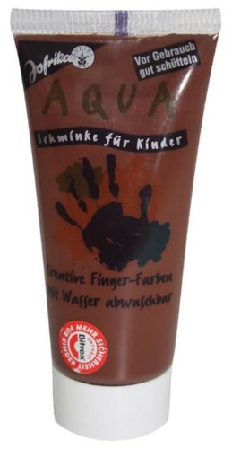 Jofrika Aqua-Schminke für Kinder, Fingerfarbe, BRAUN 30 ml von Rubie's