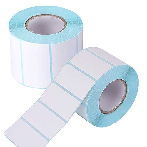 Johiux Etiketten Selbstklebend, Klebeetiketten zum Beschriften 5 cm x 3 cm Etiketten Marmelade Thermoaufkleber Klebeetiketten Rollendrucker für Büros, Küche, Geschäfte. (2) von Johiux