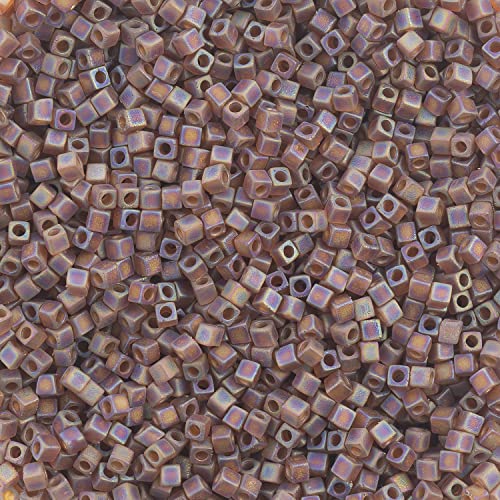 John Bead Miyuki Cube Beads 1.8mm Trans Dk Topaz M von John Bead