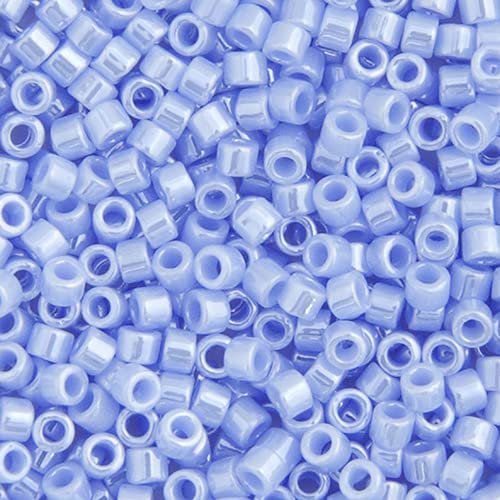 Miyuki Delica 11/0 – Blauer Achat, blickdichter Glanz, DB1568, 250 g/m² Beutel japanischer Glasperlen, Großpackung mit japanischen Glasperlen von John Bead