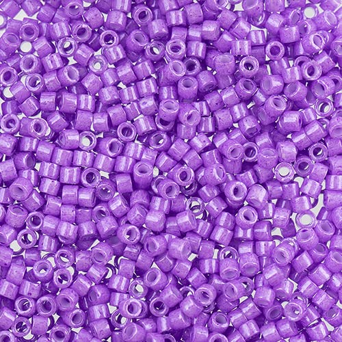 Miyuki Delica 11/0 DB1379, Violett, undurchsichtig, gefärbt, 50 g, Beutel mit japanischen Glasperlen von John Bead