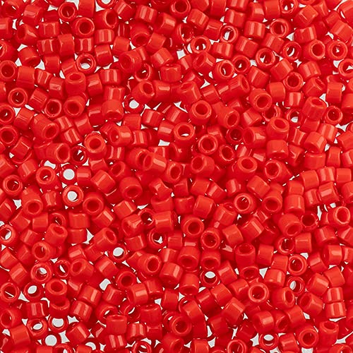 Miyuki Delica DB0723 11/0 – Rot, 250 g/m² Beutel japanischer Glasperlen, Großpackung mit japanischen Glasperlen von John Bead