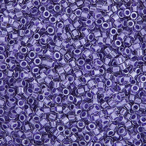 Miyuki Delica DB0906 11/0 – Violette glitzernde Kristalllinien, 50 g/m² Beutel mit japanischen Glasperlen von John Bead