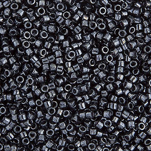 Miyuki Delica Rocailles-Perlen 11/0, Gunmetal (DB0001), 50 g von John Bead