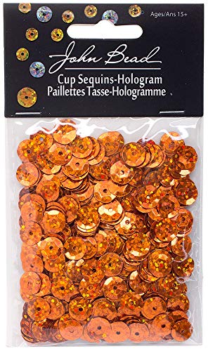 Round Sequins 8mm 850/Pkg-Orange von John Bead