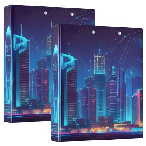 Futuristic Saudi-Arabien 3-Ringbuch, 1 Packung Organizer-Ordner, Kunststoff-Ordner von Joitme