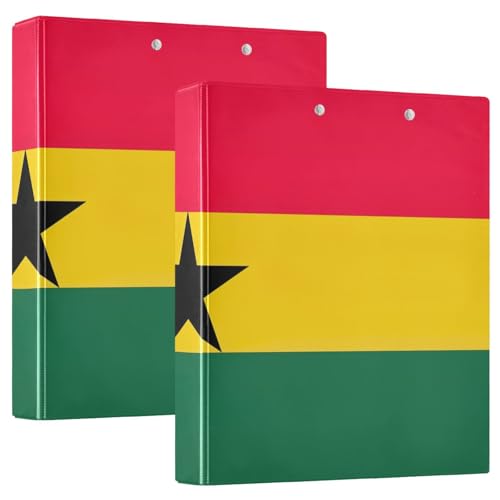 Rezeptbuch mit Ghana-Flagge, 3 Ringe, 1 Packung 1/2 Ordner, großes Drei-Ringbuch von Joitme