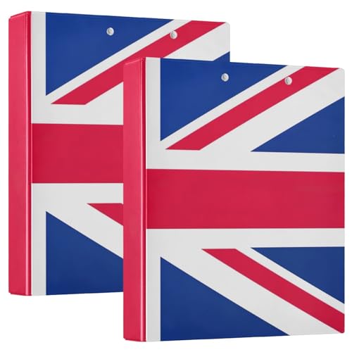 Rezeptbuch mit britischer Flagge, 3 Ringe, 1 Packung Rezeptaufbewahrung, Ordner-Klemmbrett von Joitme