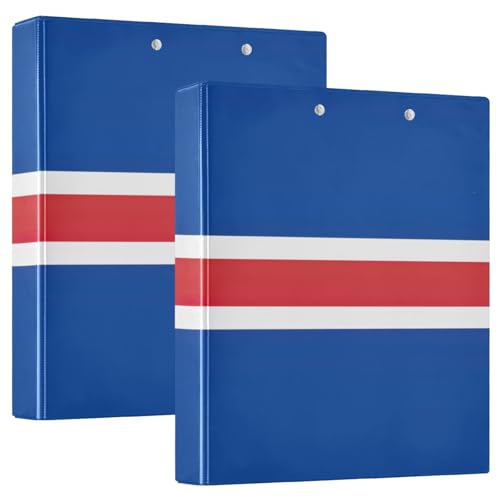 Rezeptbuch mit isländischer Flagge, großer Ordner, 1 Packung Binder-Klemmbrett von Joitme